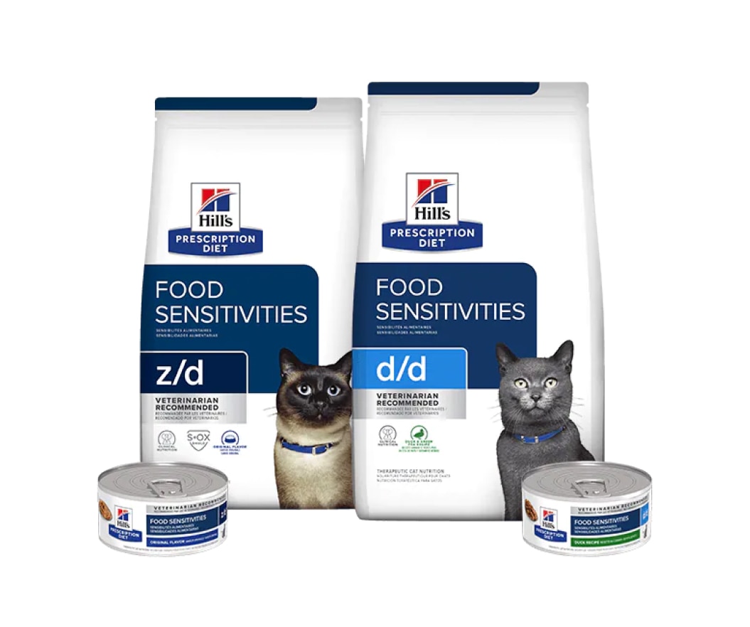 Prescription Diet Skin care cat food range